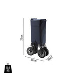 Campart Travel HC-0910 Carrito de jardín plegable, capacidad 70 kg, azul