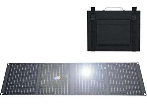 Kit Placas Solares Portátil Plegable (100 W) Monocristalino (Alta Eficiencia) Para Cargar Baterías Portátiles Autocaravanas Caravanas