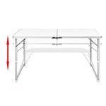 VidaXL Mesa Plegable 4 Taburetes 120cm