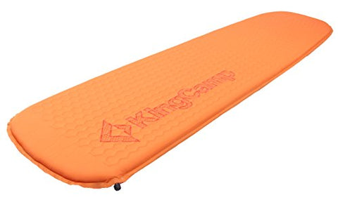 KingCamp - Colchoneta Hinchable para Camping, Senderismo, Color Naranja