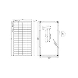 Placa Solar enjoy solar®Mono Panel 150W 12V solar monocristalino, ideal para caravanas, casas con jardín, barcos, etc Produktname enjoy solar®