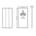 Kit Placa Solar de 100W PRO 12V con controlador de corriente, Tecnología Shingled cells de alta eficiencia para caravanas autocaravanas