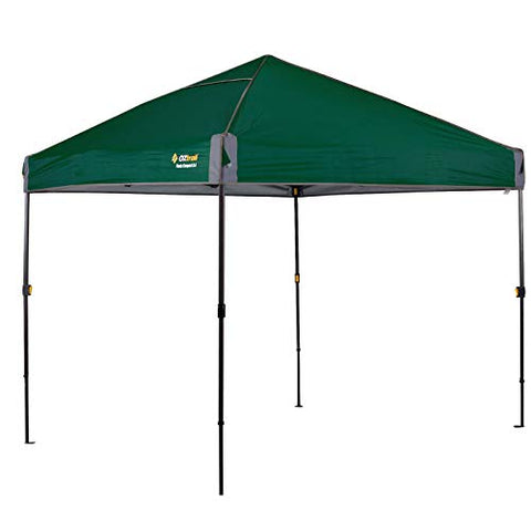 Oztrail Carpa - Cenador Verde Compacto de 2.4x2.4m Fiesta Compact 2.4 Gazebo Green. Tela Silver Coated UVtex® 2000 Sun Tough, 150Denier. 15kg.