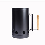 Genérico Encendedor de Carbones Barbacoa, Chimenea para carbones Negra, Cilindro para encender de carbones, Chimenea encendedora