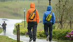 Naturehike Acampar al Aire Libre Senderismo Doble Cremallera Pantalones de Lluvia Pantalones de Ciclismo de Nylon Impermeable Pantalones de Pesca Más el tamaño NH17C003-K