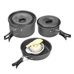 Qiterr 【𝐏𝐚𝐬𝐜𝐮𝐚】 BBQ Outdoor Camping Set para Utensilios de Cocina BBQ Set Camping BBQ Camping para 2-3 Personas