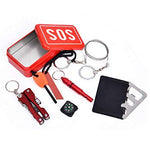 Gearmax® Kits de Supervivencia SOS Emergency Box Autoayuda al Aire Libre Deporte Camping Senderismo Herramientas Kits de Supervivencia Survival Set para Viajes