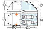 Vango Venture 250 - Tienda Túnel (2 personas)