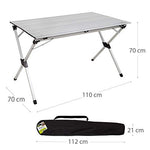 Aktive - Mesa plegable aluminio para camping Mod. 52841