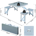 Outsunny Mesa Maleta 4 Asientos 136cm