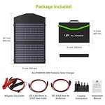 Placa Solar de 60W Monocristalino Cargador Panel Solar Batería Placa Plegable con 5V USB 18V DC y 9 Paneles Solares para Phone los teléfonos móviles de