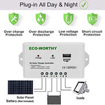 Kit Solar 25W 12V: 1 Panel Solar 25W + 2 Cables de Extensión SAE + Controlador 10A con Conectores SAE para Cargar 12V Caravana