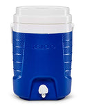 Igloo Sport 2 Galones Dispensador de Bebidas Aislado, 7.6 litros, Azul