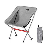 Naturehike Silla Portátil para Acampar Silla Plegable Ultraligera Silla del Ocio Que se Utiliza para la Pesca Picnic y Senderismo (Gris)