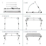 Aktive - Mesa plegable aluminio para camping Mod. 52841