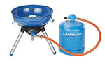 CAMPINGAZ Party Grill 400 - Barbacoa (2000 W, Barbacoa de Contacto, Gas Natural, Piezo, Azul, Alrededor)