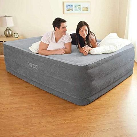 Intex 64418 - Colchón hinchable Dura-Beam Plus ComfortPlush 152 x 203 x 56 cm