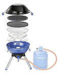 CAMPINGAZ Party Grill 400 - Barbacoa (2000 W, Barbacoa de Contacto, Gas Natural, Piezo, Azul, Alrededor)