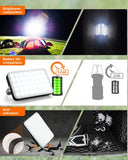 Eventek Lámpara Camping 4000LM, 20000mAh Linterna de Camping Led Recargable, 5 Modos IPX5 Impermeable Luz Camping Más de 144 Horas de Duración de La Batería para Camping, Emergencia, Senderismo, Pesca