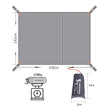 HIKEMAN Lona Multiusos Impermeable para Acampar al Aire Libre, Tienda de campaña y toldo, Varios tamaños para Camping, Senderismo, Picnic (240 x 210 cm)