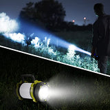 Linkind Linterna de Cámping Recargable 3600 mAh, LED Antorcha Multifuncional y Liviana, 6 Modos de Luces de Trabajo, Farol de Cámping Impermeable para Acampada, Emergencia y Más