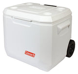 Coleman Marine Xtreme 50 Qt con Ruedas (47 L) Nevera Rígida, Blanco, Única