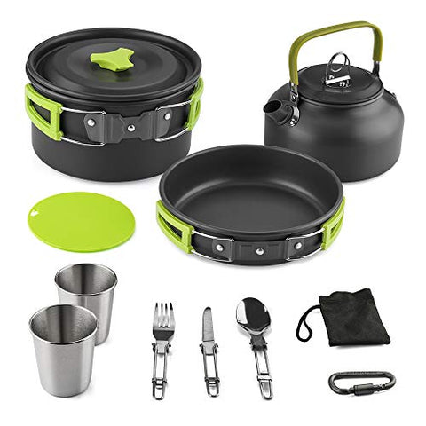 Awroutdoor Juego cocina para camping 3 comensales