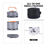 Fire-Maple Kit de Utensilios de Cocina Compactos para Camping con Diseño Anidado