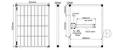 Placa Solar enjoy solar® Poly 50W 12V panel solar policristalino célula solar ideal para casas móviles, cobertizos de jardín, barcos