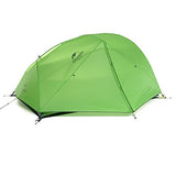 Naturehike Star-River Tienda de Campaña Ultraligera de Doble Capa para 2 Personas Mochilero Tienda de Campaña de Senderismo Impermeable (20D Verde)