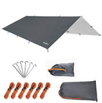 Unigear Toldo Lona Tienda de Campaña Impermeable Carpas Camping Parasol para Tienda Plegable Sombrilla Refugio Portátil Ligero a Prueba de Agua Viento Lluvia Excursiones (300 * 300cm, Gris)