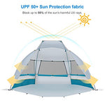 WolfWise Carpa de Sombra para Playa Plegable Ligero UPF 50+ 2-3 Personas Carpa de Refugio de Sol