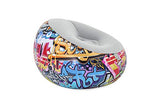 BESTWAY 75075 - Sillón Hinchable de camping niños juvenil Graffiti