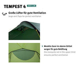 Wechsel Tents Tienda túnel Tempest 4 ZG - 4 Personas, Alta Resistencia al Viento y a la Lluvia, Interior Grande (3 Estaciones)