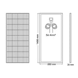 Kit Placa Solar 200W PRO 12V monocristalina células PERC de alta eficiencia