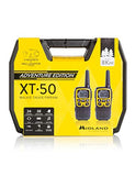 Midland C1178.01 2 Walkie Talkie Completo para Tus Aventuras, Incluye Maleta, Negro, Amarillo