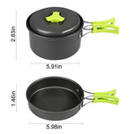 Ballery - Juego Cocina para Camping 2 comensales