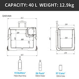 Alpicool CX40 - Nevera portátil de 40 litros, 12 V y USB