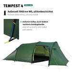 Wechsel Tents Tienda túnel Tempest 4 ZG - 4 Personas, Alta Resistencia al Viento y a la Lluvia, Interior Grande (3 Estaciones)