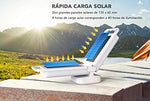 Lepwings Luz Solar de Camping, LED Lámpara Recargable con Control Táctil, Batería de 4400mAh, Linterna con batería para Acampar, Emergencias, Senderismo, Pesca y Cortes de Energía