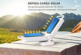 Lepwings Luz Solar de Camping, LED Lámpara Recargable con Control Táctil, Batería de 4400mAh, Linterna con batería para Acampar, Emergencias, Senderismo, Pesca y Cortes de Energía