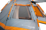 Lumaland Where Tomorrow Tienda de campaña Familiar para 4 Personas con toldo Solar Tienda de campaña instantánea - 340 x 280 x 185 cm - Impermeable, Robusta, Sistema Quick Up - Gris