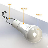 Kit Placa Solar y Luz Led,Lixada 9W / 7W Portátil de Energía Solar Bombilla Al Aire Libre USB Panel Solar Luz de Control Remoto Impermeable LED Que Acampa Luz para Acampar，Senderismo，Montañismo (9W)