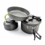 Utensilios de Cocina Picnic Senderismo Titanio Alloy Pot Turismo al Aire Libre Vajilla