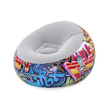 BESTWAY 75075 - Sillón Hinchable de camping niños juvenil Graffiti