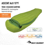 SEA TO SUMMIT Ascent AcII-R Left Zip Saco de Dormir Adultos Unisex