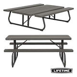 Lifetime - Mesa Plegable 2 Bancos 183cm