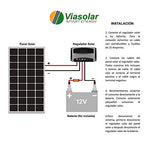 Kit Placa Solar de 100W PRO 12V con controlador de corriente, Tecnología Shingled cells de alta eficiencia para caravanas autocaravanas