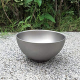 Bowl de titanio para al aire libre Camping, senderismo