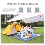 HIKEMAN Lona Multiusos Impermeable para Acampar al Aire Libre, Tienda de campaña y toldo, Varios tamaños para Camping, Senderismo, Picnic (240 x 210 cm)